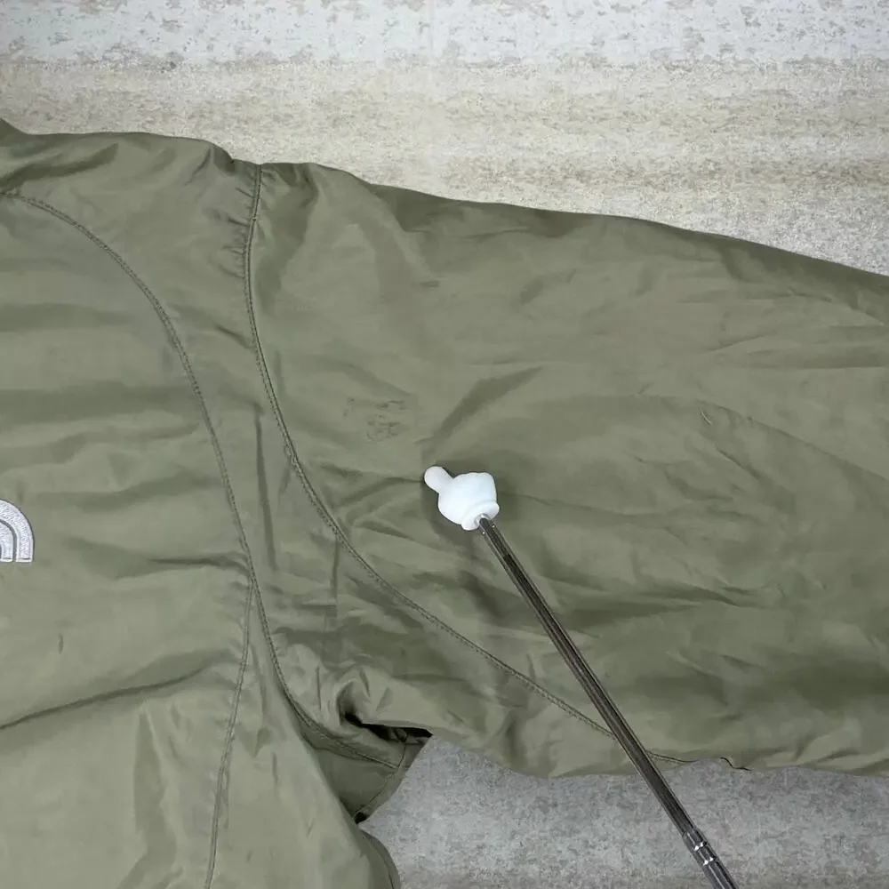 Vintage Y2K The North Face Puffer Jacket Mens L Green Grey Insulated Polyester - Picture 11 of 13